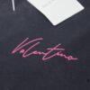6931a475ccd8ab3d7af98c4b VAL*NTINO Huajia 25SS Spring Collection Flocked Letter Print Short Sleeve T-Shirt