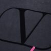 6931a476ccd8ab3d7af98c4f VAL*NTINO Huajia 25SS Spring Collection Flocked Letter Print Short Sleeve T-Shirt