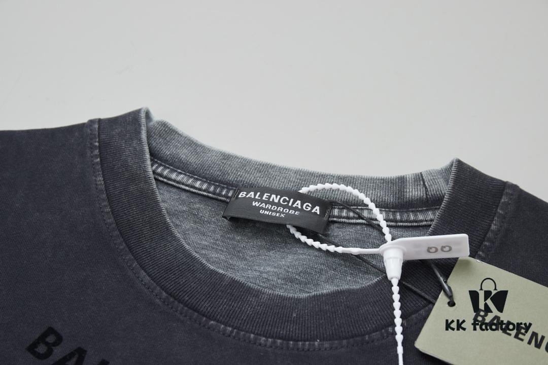 6931a477ccd8ab3d7af98c65 VAL'ENTINO Hua Jia 25SS Spring Collection Flocked Letter Print Short Sleeve T-Shirt