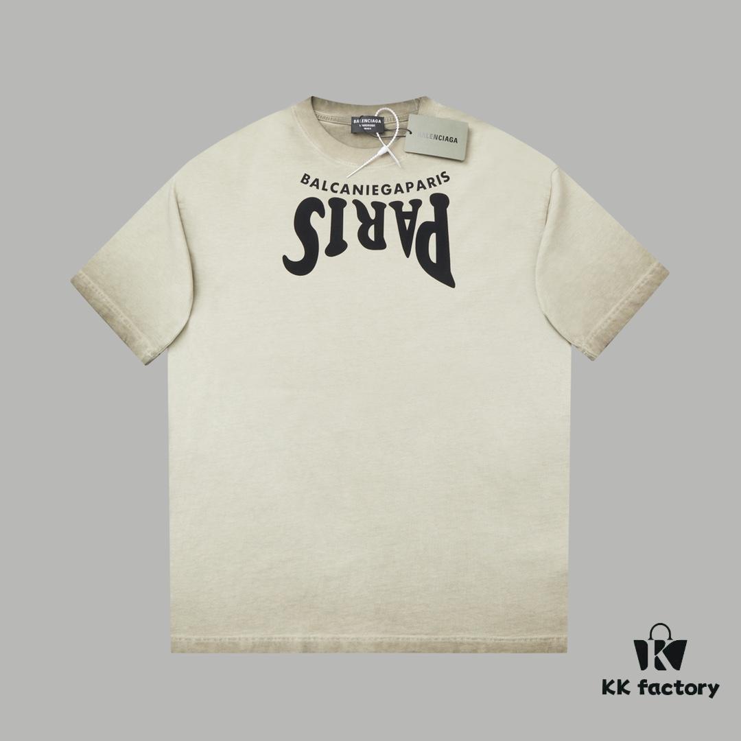 6931a478ccd8ab3d7af98c75 VAL*NTINO Hua Jia 25SS Spring Collection Flocked Letter Print Short Sleeve T-Shirt