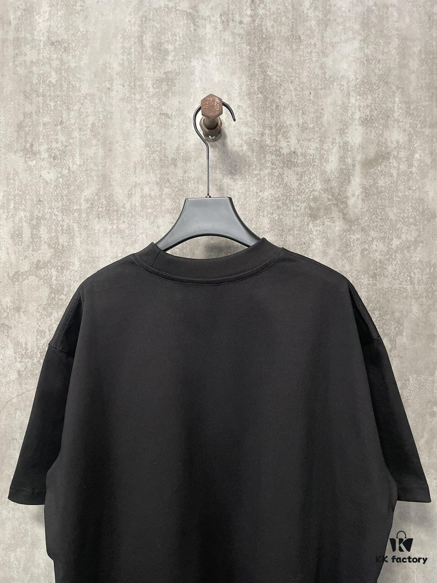 6931a478ccd8ab3d7af98c84 VALENTINO 24FW Pink Handwritten Text 3D Flocking Heavyweight Short Sleeve T-Shirt