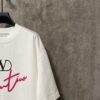 6931a479ccd8ab3d7af98c8b VALENTINO 24FW Pink 3D Flocked Lettering Heavyweight Short Sleeve T-Shirt