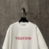 6931a479ccd8ab3d7af98c92 VALENTINO 24SS Latest Collection Flocked Logo Heavyweight Short Sleeve T-Shirt