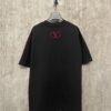 6931a47accd8ab3d7af98c9a VALENTINO 24SS Latest Collection Flocked Logo Heavyweight Short Sleeve T-Shirt
