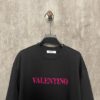 6931a47accd8ab3d7af98c9b VALENTINO 24SS Latest Collection Flocked Logo Heavyweight Short Sleeve T-Shirt