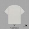 6931a47accd8ab3d7af98ca3 VALENTINO 2024FW Short Sleeve T-Shirt with Letter Logo Print, Premium 26s Double Yarn 300g Fabric, Heavyweight Cotton Blend, Custom Ribbed Trim Dyed-to-Match, Three Labels Included, Unisex Design