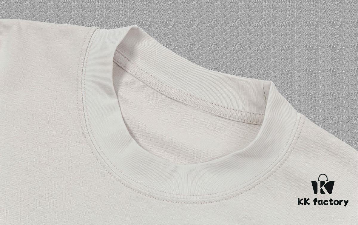 6931a47accd8ab3d7af98ca6 VALENTINO 2024FW Short Sleeve T-Shirt with Letter Logo Print, Premium 26s Double Yarn 300g Fabric, Heavyweight Cotton Blend, Custom Ribbed Trim Dyed-to-Match, Three Labels Included, Unisex Design