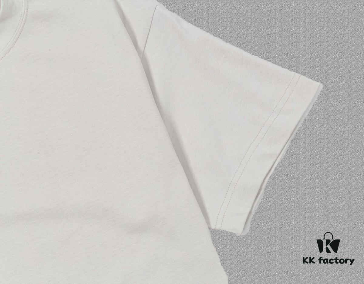 6931a47accd8ab3d7af98ca7 VALENTINO 2024FW Short Sleeve T-Shirt with Letter Logo Print, Premium 26s Double Yarn 300g Fabric, Heavyweight Cotton Blend, Custom Ribbed Trim Dyed-to-Match, Three Labels Included, Unisex Design