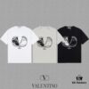6931a47bccd8ab3d7af98caf VALENTINO Men's and Women's Short Sleeve T-Shirt 2024FW Letter Logo Print Premium 26s Double Yarn 300g Fabric Heavyweight Custom Ribbed Jersey Dyed-to-Match Trims Three Labels Included