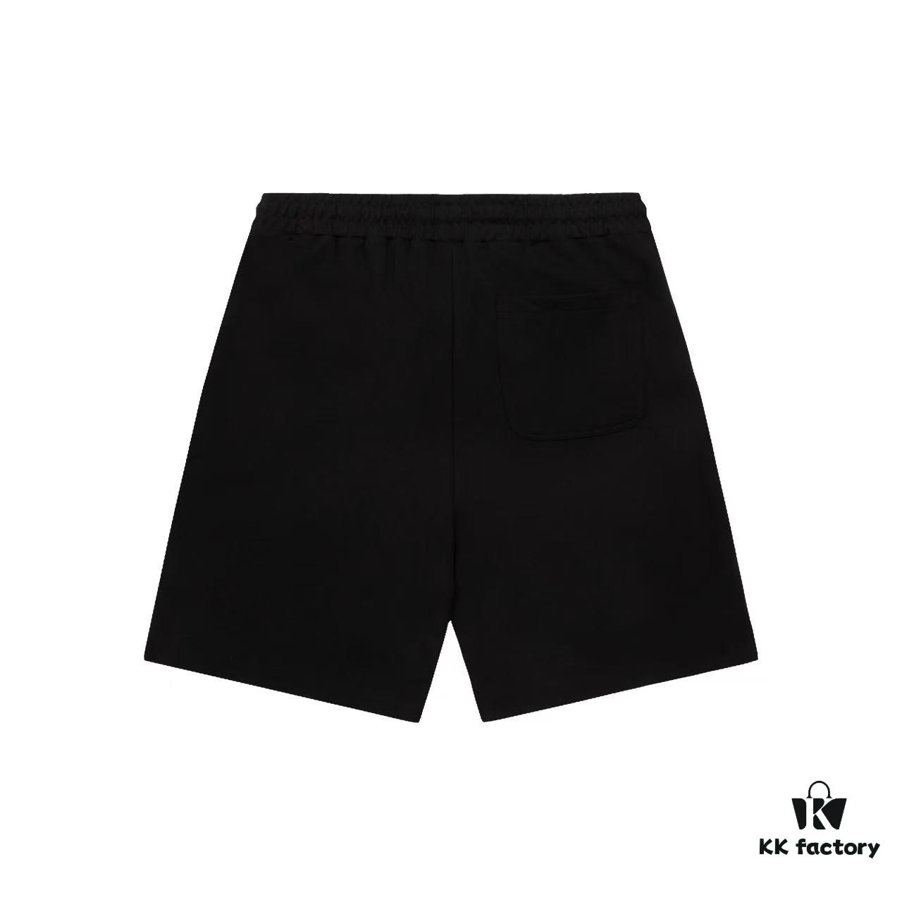 Valentino Letter Print Ribbon Color-block Knee-length Shorts