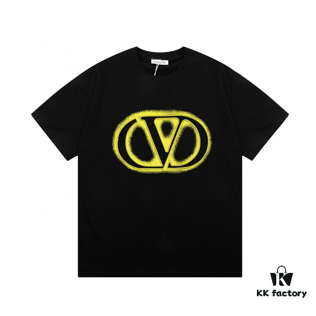6931a482ccd8ab3d7af98d08 Valentino Unisex Casual Short-Sleeve T-Shirt with Signature Logo Print