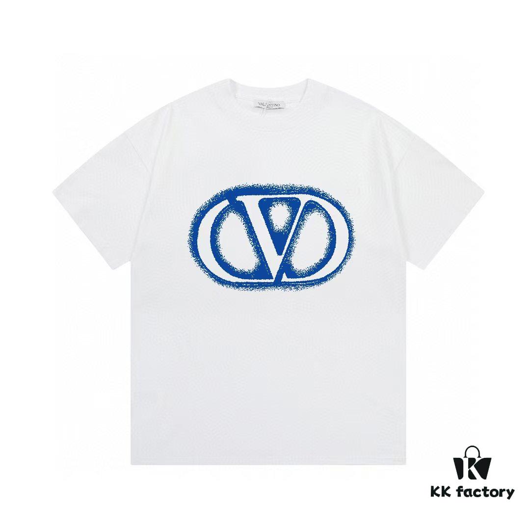 6931a482ccd8ab3d7af98d10 Valentino Unisex Fashion Short-Sleeve T-Shirt with Logo Print