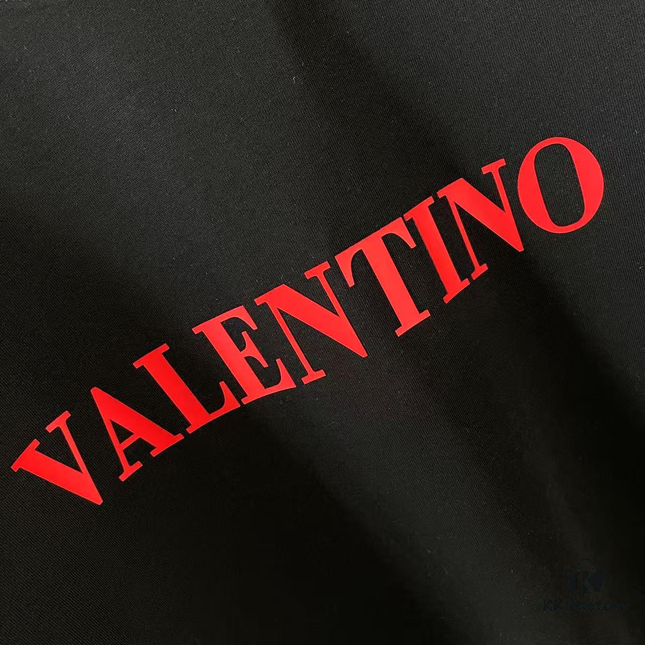 6931a483ccd8ab3d7af98d1e VALENTIN* Valentino 2025 Summer New Arrival Unisex Short Sleeve T-Shirt with Unique Letter Logo 3D Silicone Print Custom 300g Fabric