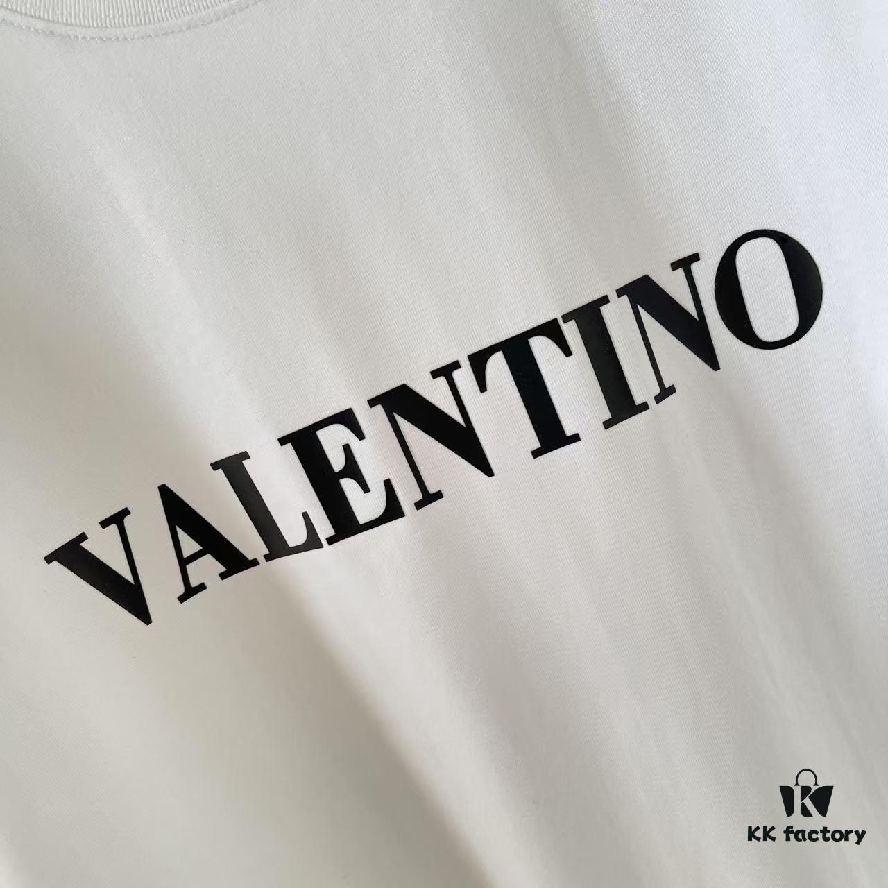 6931a484ccd8ab3d7af98d23 VALENTIN* Valentino 2025 Summer New Arrival Unisex Short Sleeve T-Shirt with Unique Letter Logo 3D Silicone Print Custom 300g Fabric