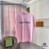 6931a484ccd8ab3d7af98d24 VALENTIN* Valentino 2025 Summer New Arrival Unisex Short Sleeve T-Shirt with Unique Letter Logo 3D Silicone Print on Custom 300g Fabric