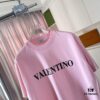 6931a484ccd8ab3d7af98d26 VALENTIN* Valentino 2025 Summer New Arrival Unisex Short Sleeve T-Shirt with Unique Letter Logo 3D Silicone Print on Custom 300g Fabric