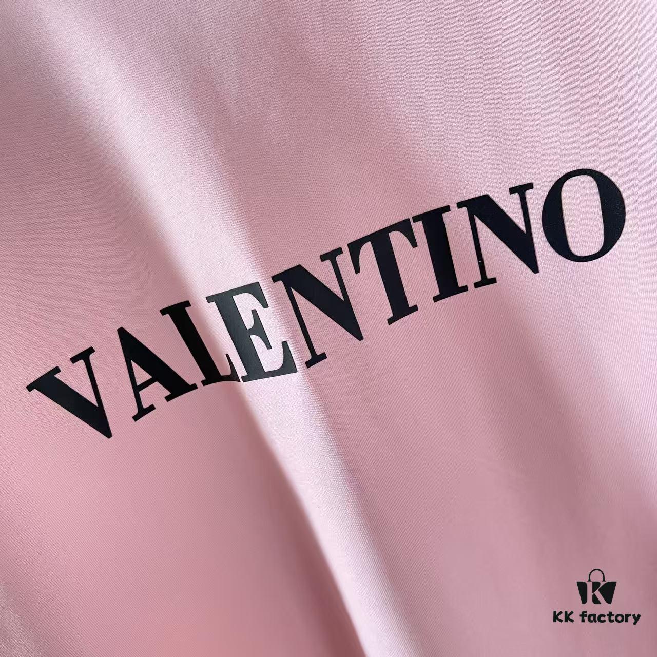 6931a484ccd8ab3d7af98d28 VALENTIN* Valentino 2025 Summer New Arrival Unisex Short Sleeve T-Shirt with Unique Letter Logo 3D Silicone Print on Custom 300g Fabric