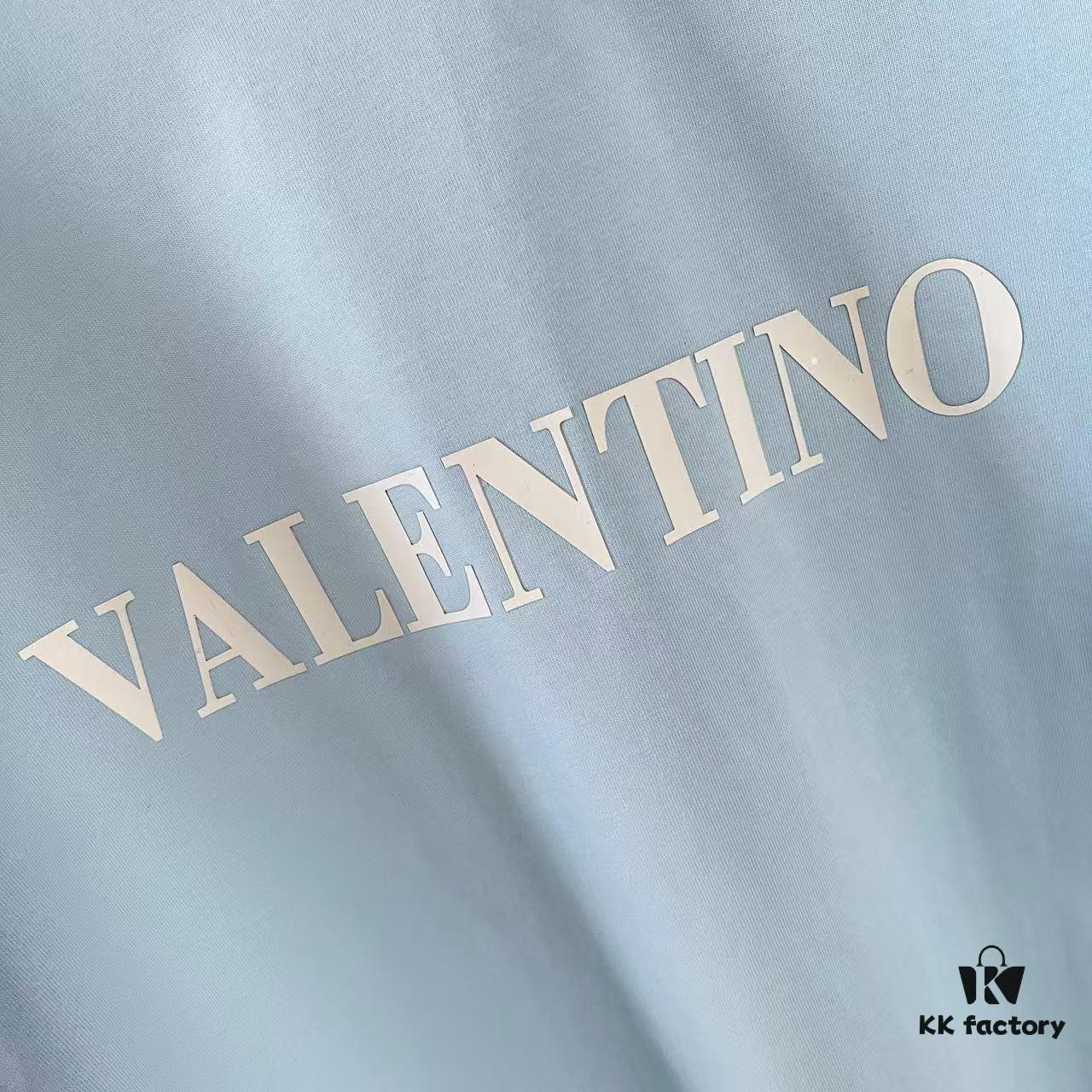 6931a485ccd8ab3d7af98d2d VALENTIN* Valentino 2025 Summer New Arrival Short-Sleeve T-Shirt with Unique Letter Logo 3D Silicone Print Unisex Design Premium 300g Custom Fabric