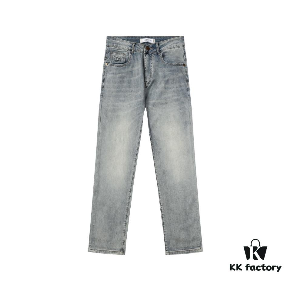 6931a486ccd8ab3d7af98d49 Valentino - 2024 New Arrival Straight-Leg Denim Jeans, Latest Luxury Collection, Imported Italian Denim Fabric