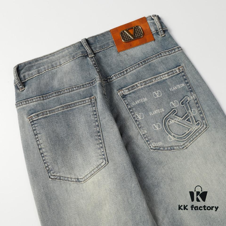6931a486ccd8ab3d7af98d4a Valentino - 2024 New Arrival Straight-Leg Denim Jeans, Latest Luxury Collection, Imported Italian Denim Fabric
