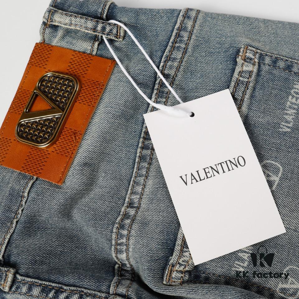 6931a487ccd8ab3d7af98d4d Valentino - 2024 New Arrival Straight-Leg Denim Jeans, Latest Luxury Collection, Imported Italian Denim Fabric