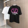 6931a487ccd8ab3d7af98d5a Valentino 2025 Spring/Summer New Arrival Round Neck Short Sleeve T-Shirt with Color-Lift 3D Thick-Plate Printing Technique, Made from 320g Double-Yarn Combed Cotton Fabric, Slightly Loose Unisex Fit