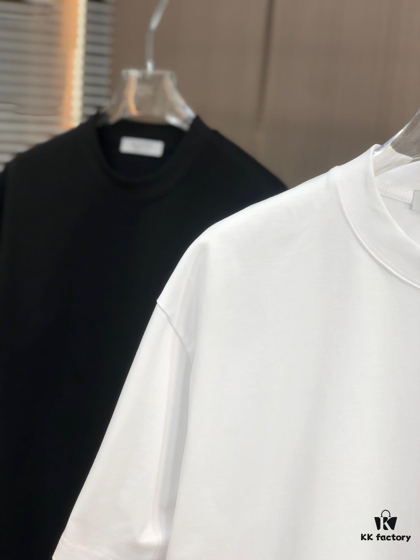 6931a488ccd8ab3d7af98d64 Valentino 2025 Spring/Summer New Arrival Round Neck Short Sleeve T-Shirt with Color-Lifted 3D Thick-Print Technology, Heavyweight 320g Double-Yarn Combed Cotton Fabric, Slightly Loose Unisex Fit