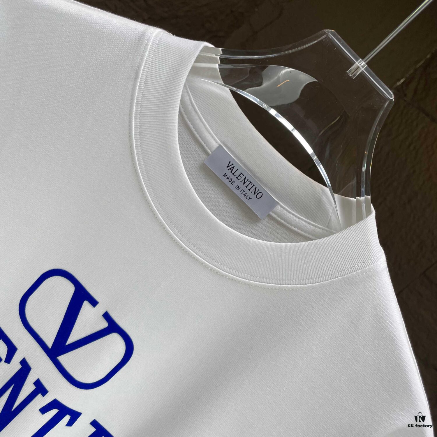 6931a488ccd8ab3d7af98d6c VALENTINO 2025 Spring Summer New Arrival Short Sleeve T-Shirt Heavyweight Cotton Flocked Logo