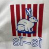 6931a48accd8ab3d7af98d88 BV 25SS New Arrival Tech Cotton Knit Blend T-Shirt with Rabbit Illustration Print, Unisex