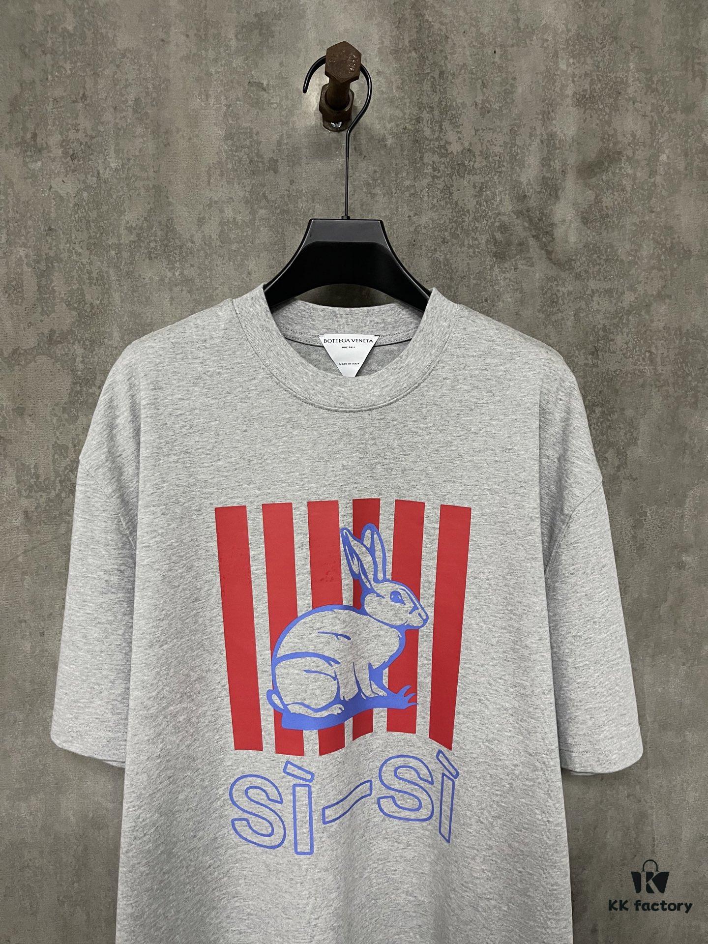 6931a48bccd8ab3d7af98da3 Spring and Summer New Arrival Heavyweight 400g Short Sleeve T-Shirt with Bottega Veneta-Style Animal Print
