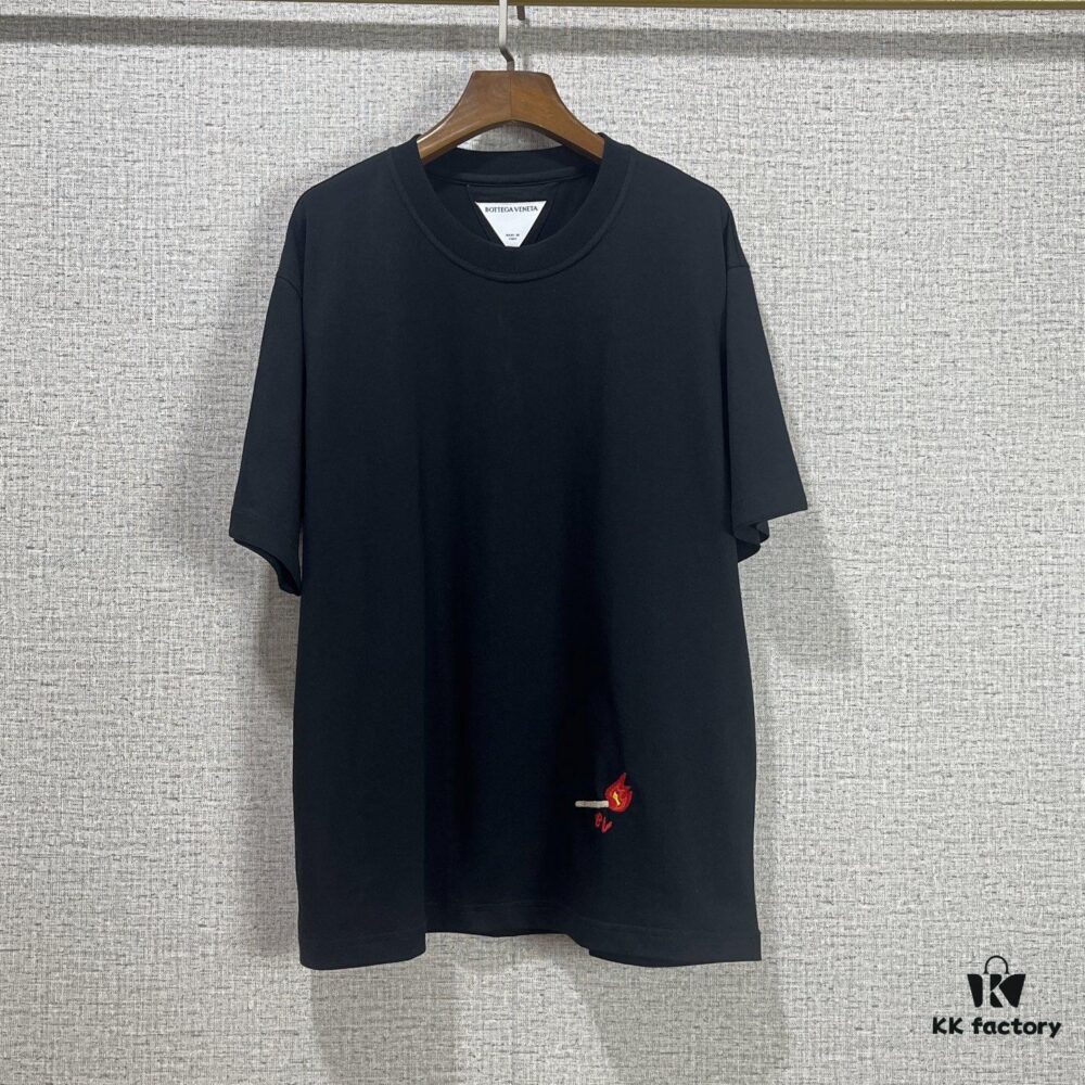 6931a48cccd8ab3d7af98db3 BV 2025SS New Arrival Round Neck Cotton Match Short Sleeve T-Shirt with Embroidery! Unisex