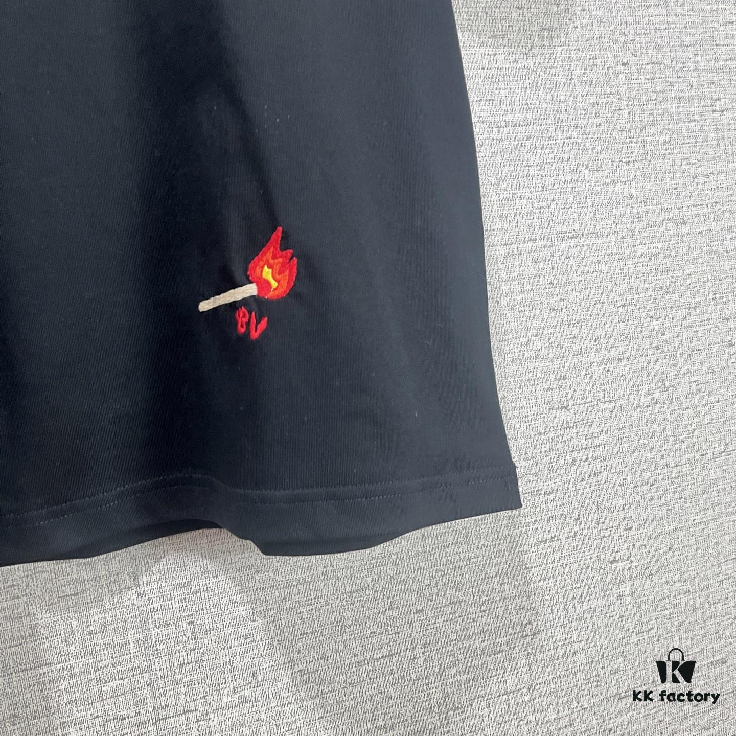 BV 2025SS New Arrival Round Neck Cotton Match Short Sleeve T-Shirt with Embroidery! Unisex