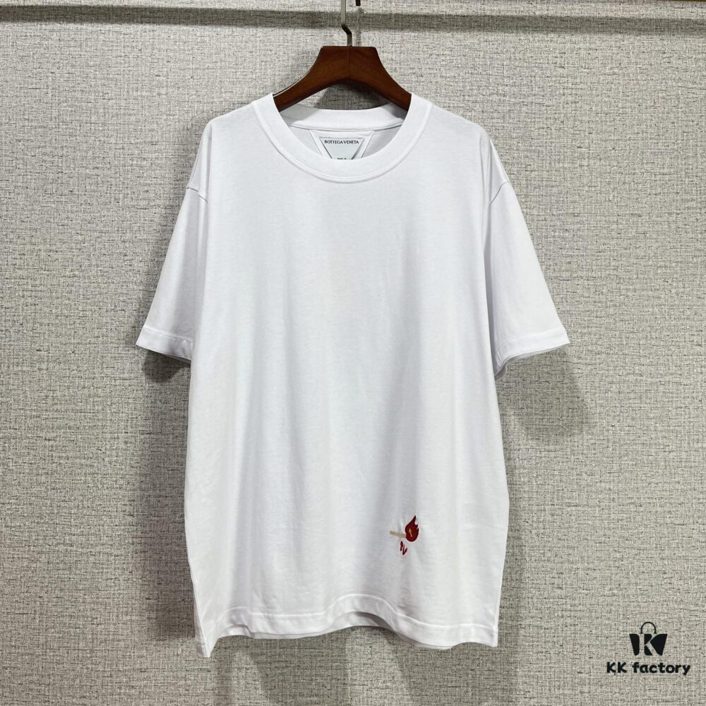 6931a48dccd8ab3d7af98dbb BV 2025SS New Arrival Round Neck Cotton Match Short Sleeve T-Shirt with Embroidery! Unisex