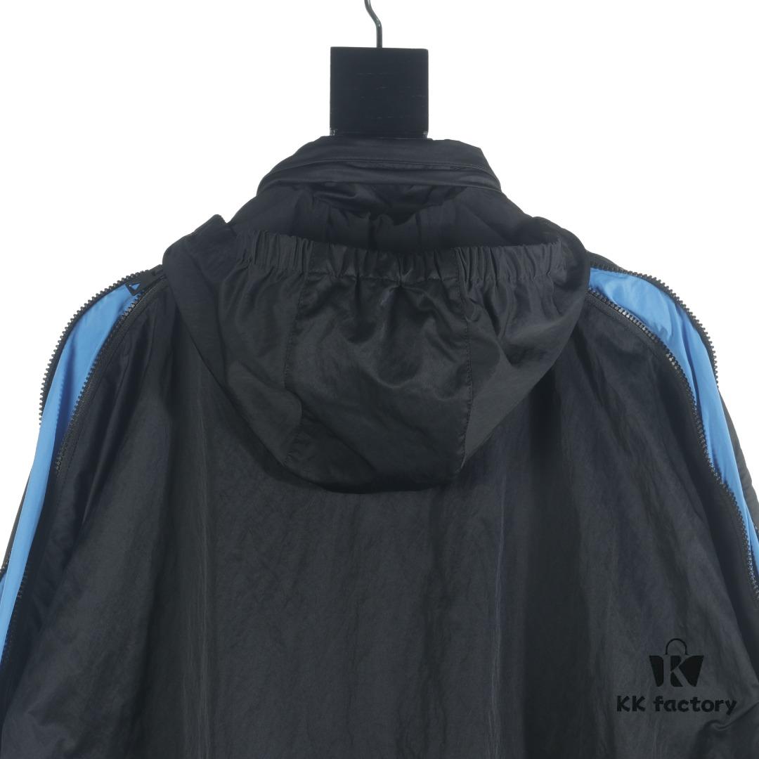 6931a492ccd8ab3d7af98e24 BOTTEGA VENETA BV 23 New Arrival Blue Side-Zip Outdoor Functional Sport Set with Stand Collar Jacket