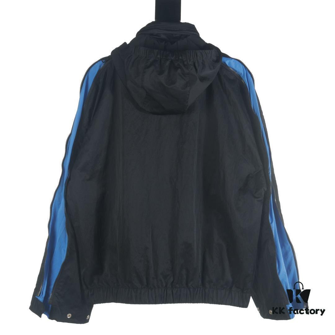 6931a492ccd8ab3d7af98e26 BOTTEGA VENETA BV 23 New Arrival Blue Side-Zip Outdoor Functional Sport Set with Stand Collar Jacket