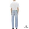 6931a495ccd8ab3d7af98e56 Bottega Veneta BV09 Unisex Mid-Rise Zippered Straight Jeans SS23 Solid Color Denim