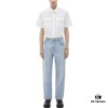 6931a495ccd8ab3d7af98e57 Bottega Veneta BV09 Unisex Mid-Rise Zippered Straight Jeans SS23 Solid Color Denim