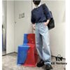 6931a495ccd8ab3d7af98e5a Bottega Veneta BV09 Unisex Mid-Rise Zippered Straight Jeans SS23 Solid Color Denim