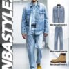 6931a496ccd8ab3d7af98e64 Bottega Veneta BV09 Unisex Mid-Rise Zippered Straight Jeans SS23 Solid Color Denim