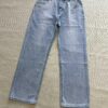 6931a496ccd8ab3d7af98e6f Bottega Veneta BV09 SS23 Solid Color Mid-Rise Zippered Straight Jeans Unisex Denim Trousers