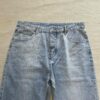 6931a496ccd8ab3d7af98e72 Bottega Veneta BV09 SS23 Solid Color Mid-Rise Zippered Straight Jeans Unisex Denim Trousers