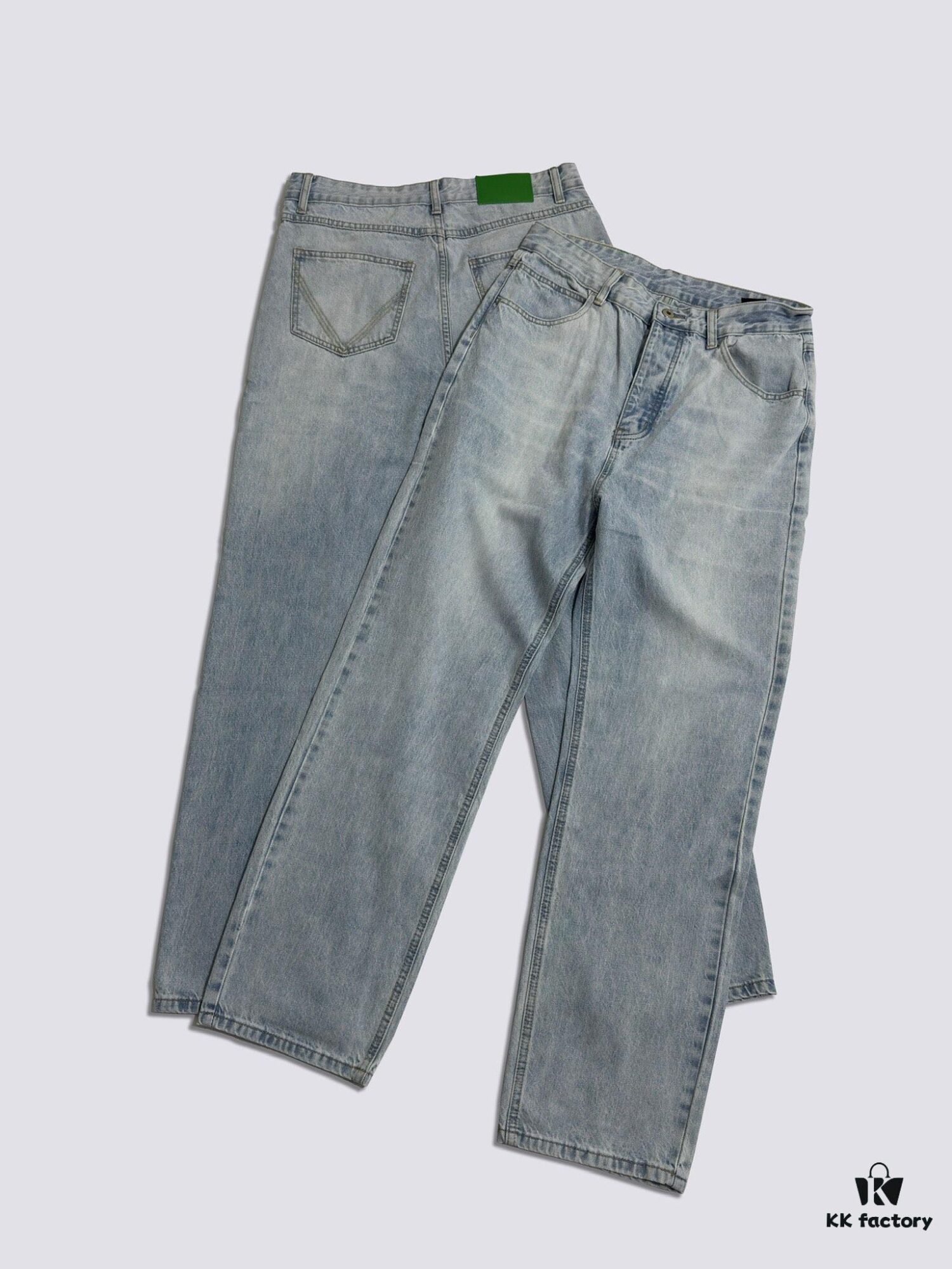 6931a497ccd8ab3d7af98e77 Bottega Veneta BV09 SS23 Solid Color Mid-Rise Zippered Straight Jeans - Unisex Denim
