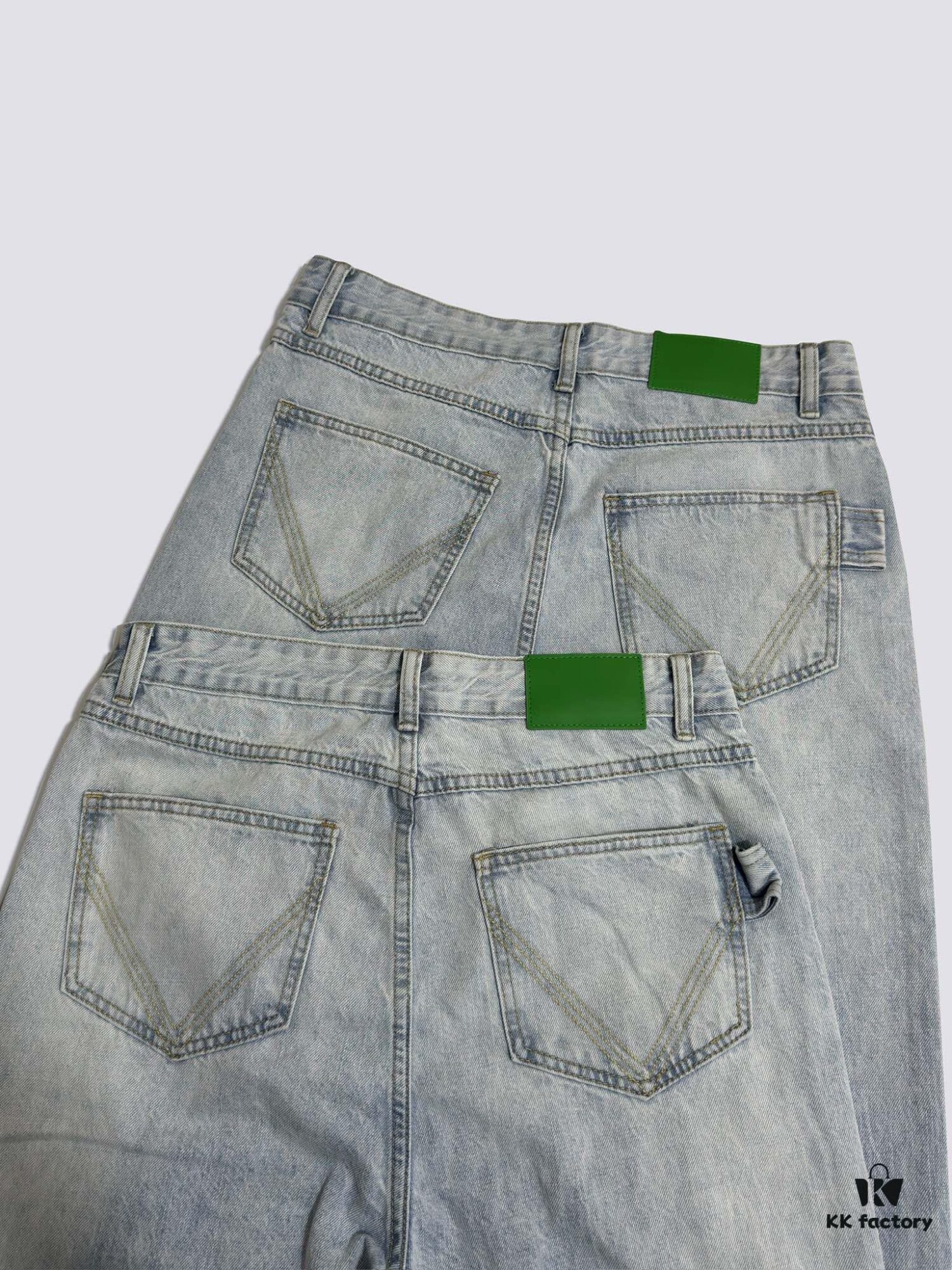 6931a497ccd8ab3d7af98e7a Bottega Veneta BV09 SS23 Solid Color Mid-Rise Zippered Straight Jeans - Unisex Denim