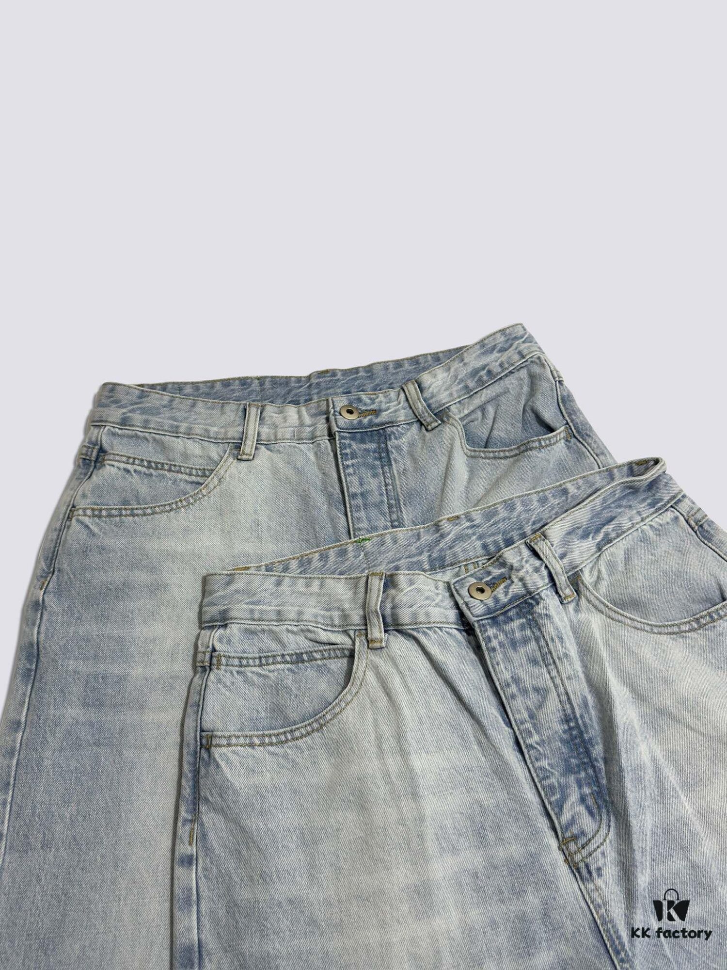 6931a497ccd8ab3d7af98e7d Bottega Veneta BV09 SS23 Solid Color Mid-Rise Zippered Straight Jeans - Unisex Denim