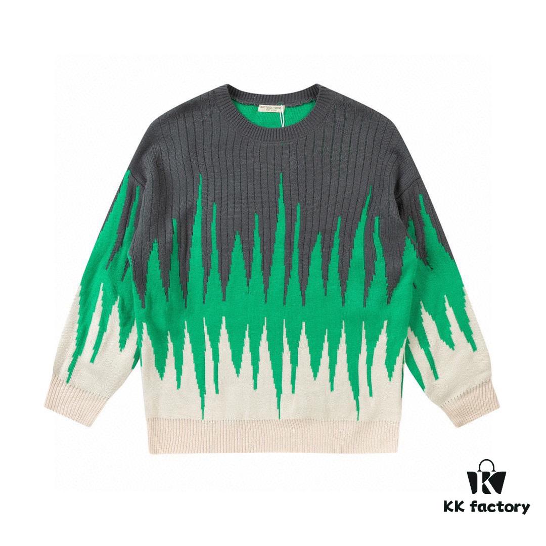 6931a49dccd8ab3d7af98e88 Bottega Veneta 22SS Autumn/Winter New Round-Neck Wool Sweater, Official Store Synchronized Release, Tri-Color Knit Design, High-End Fashion with Premium Quality