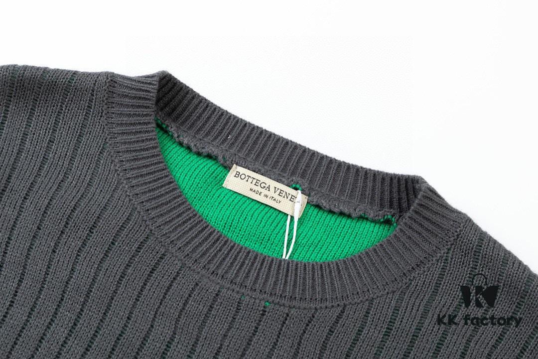 6931a49dccd8ab3d7af98e8a Bottega Veneta 22SS Autumn/Winter New Round-Neck Wool Sweater, Official Store Synchronized Release, Tri-Color Knit Design, High-End Fashion with Premium Quality