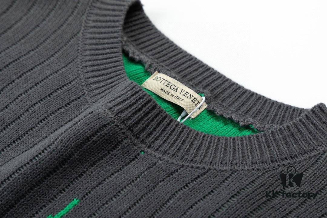 6931a49dccd8ab3d7af98e8b Bottega Veneta 22SS Autumn/Winter New Round-Neck Wool Sweater, Official Store Synchronized Release, Tri-Color Knit Design, High-End Fashion with Premium Quality
