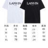 6931a49fccd8ab3d7af98ea7 LANVIN LF38 New Arrival Cheng Yi Same Style Short Sleeve Embroidered Logo Letter Casual T-Shirt Round Neck Unisex Top