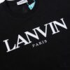 6931a49fccd8ab3d7af98eaa LANVIN LF38 New Arrival Cheng Yi Same Style Short Sleeve Embroidered Logo Letter Casual T-Shirt Round Neck Unisex Top