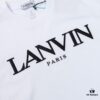 6931a49fccd8ab3d7af98eab LANVIN LF38 New Arrival Cheng Yi Same Style Short Sleeve Embroidered Logo Letter Casual T-Shirt Round Neck Unisex Top